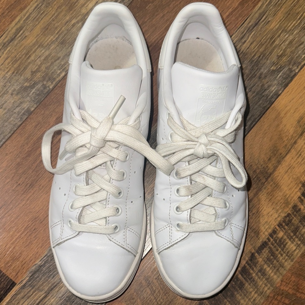 adidas Stan Smith Women's White Leather Sneakers - Classic Low-Top